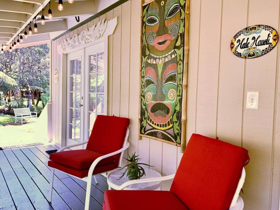 Hau'Oli Place Tiki Cottage In Volcano Exterior photo